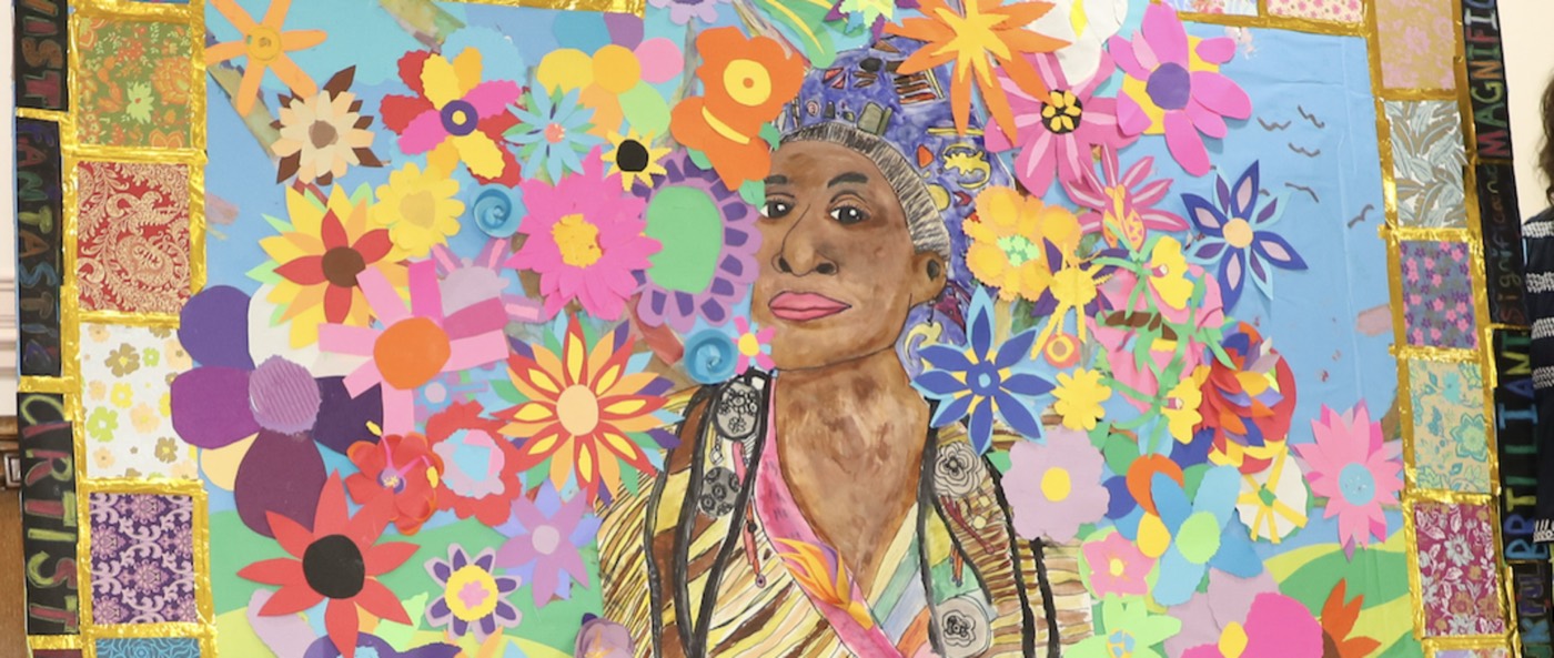 Student painting of Faith Ringgold